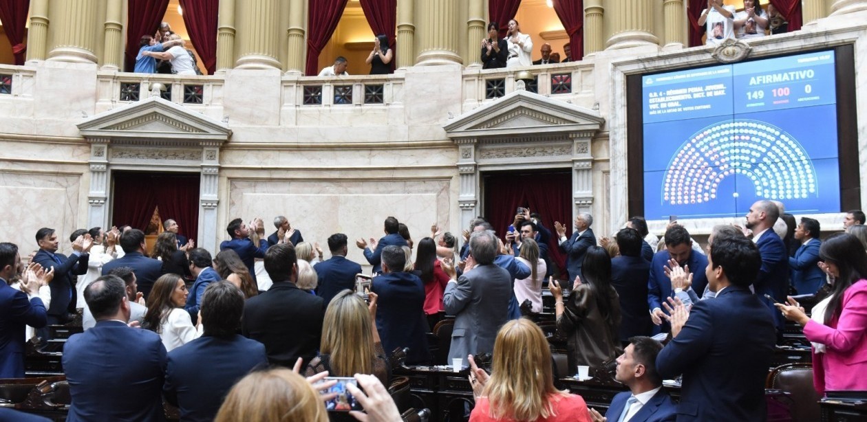 El oficialismo aprobó en Diputados la baja de la imputabilidad de 16 a 14 años