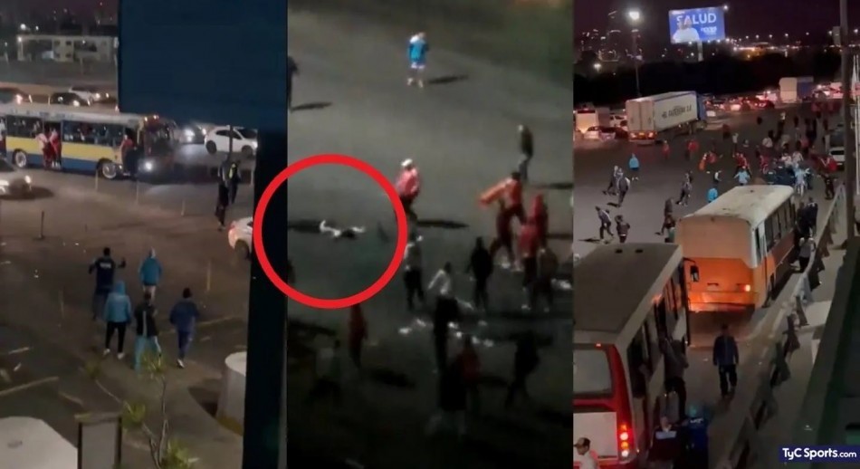 Batalla campal entre barras de Racing y River en la autopista: dos heridos
